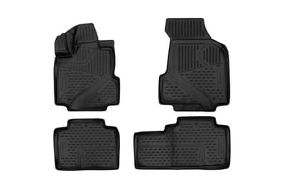 3D Passförm gummi bilmattor för HONDA Ryggen 2006-2014 pick-up. USA