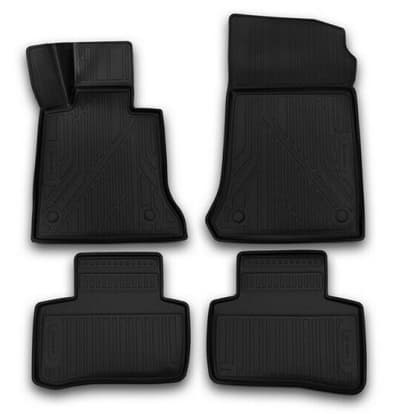 3D Passförm gummi bilmattor för MERCEDES-BENZ GLK X204 2014-