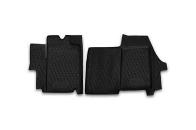 Passförm gummi bilmattor för PEUGEOT Boxer 1994-2014 2 st