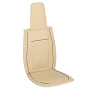 PU-nahkaiset auton istuinsuojat 5 kpl Ajoneuvon etu- ja takaistuimet Tyynynpäällinen, beige