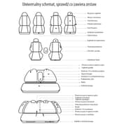 Dæk til bilsædet Fiat Panda II 2003 - 2012 dækning til cover til bilbolstring bilsæde