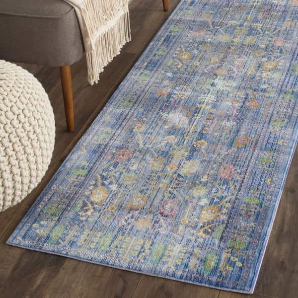 Tatum Craft Inspire Vardagsrumsmatta - 69 X 244 Cm - Blå &amp; Flerfärgad - Polyester - Inomhus - Safavieh