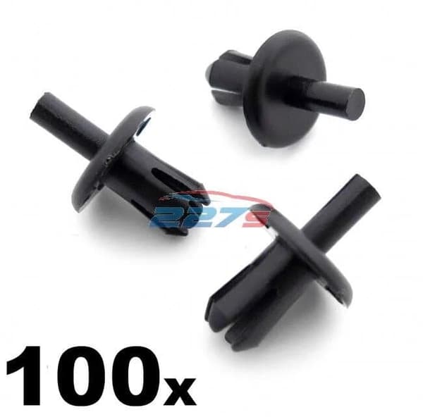 100x 8mm Vauxhall Wheel Arch Lining / Splashguard Clips- Corsa , Astra, Tigra