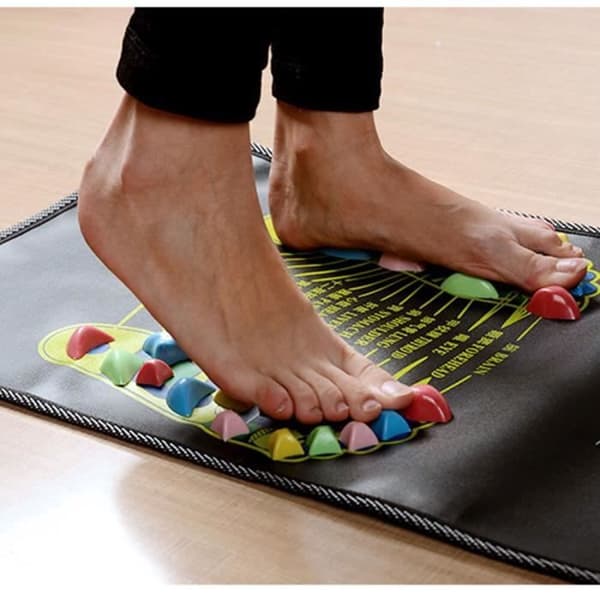 34x34 cm zonterapimatta, akupressurmatta för smärtlindring, fotmassager, främja sömn