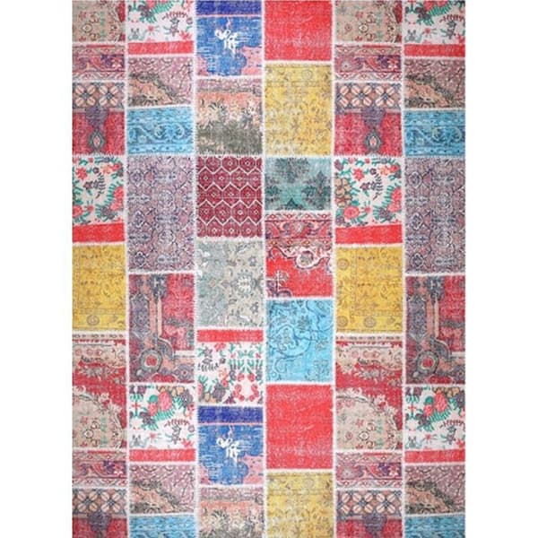Teppe - TETRIS - 160x230 - Polyester 50% - Velour 50% - Halkbeskyttende og vaskbar