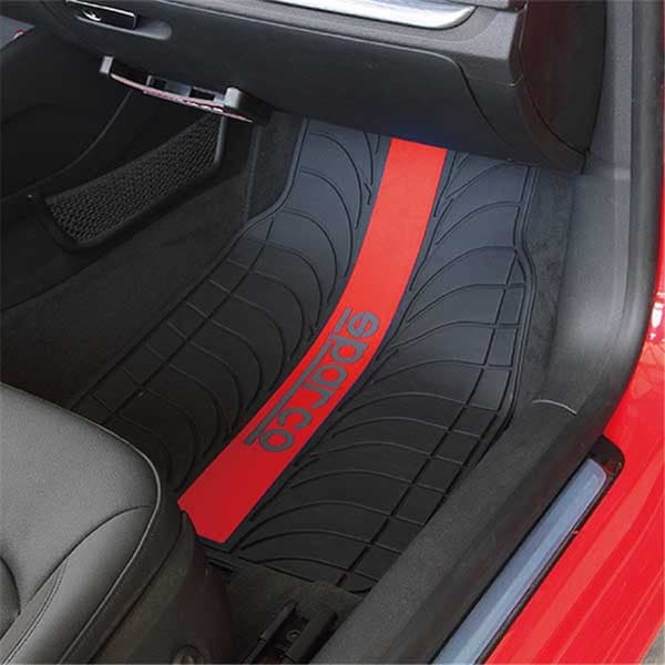Automåttesæt Sparco Rubber - Rød