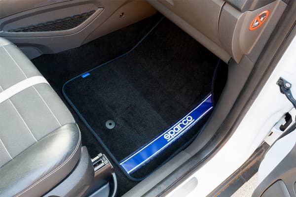 Sparco bilmatta set - Tyg - Blå