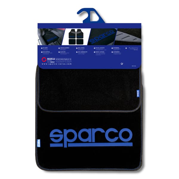 Automåttesæt Sparco - Stof - Blå