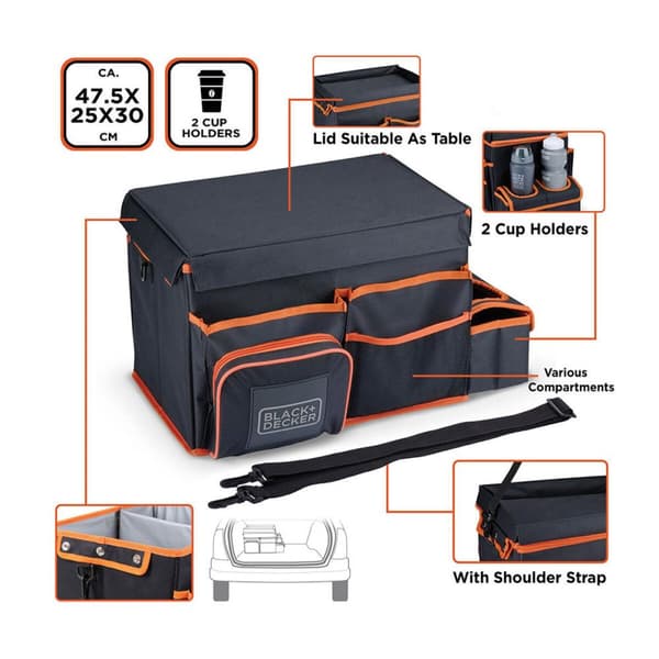 Säilytyslokero Autoon Black & Decker Viilennin
