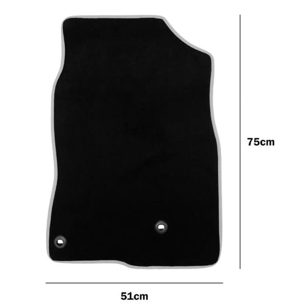 Set med bilgolvmattor OCC Motorsport OCCHN0010RD 5 Delar