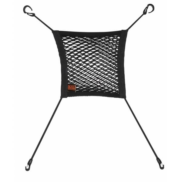Bilopbevaringsnet Black & Decker Sort 30 x 28 cm