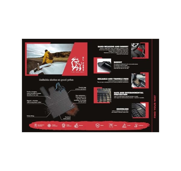 Land Cruiser J120 02-/J150 Prado 09- gummimatter