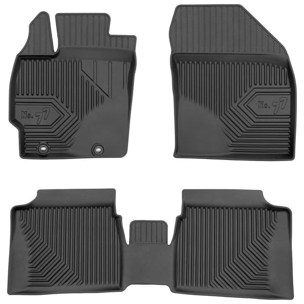 Bilgummimattor för Toyota Prius III 2009-2015 Liftback, 24cm Avstånd mellan fästanordningarnas centrum