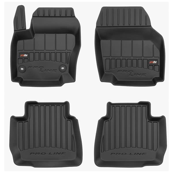 Bilgummimattor för Ford Mondeo IV 2007-2014 25,5 cm mellan mattans pluggar