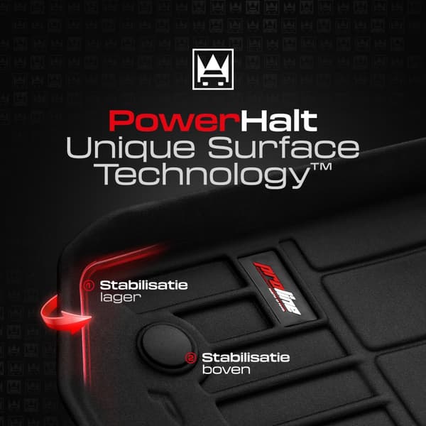 Bilgummimattor för Mitsubishi Outlander III 2012-2022 passar inte Plug-In Hybrid (PHEV)