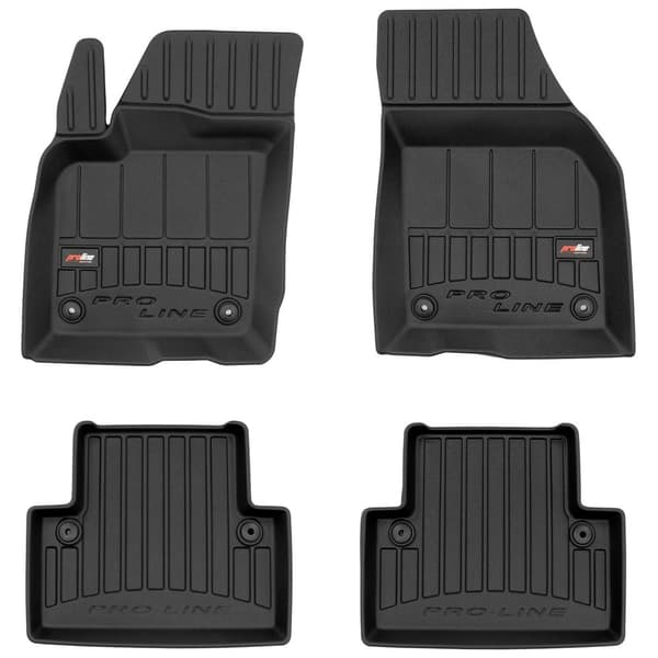 Bilgummimattor för Volvo V50 2004-2012 Kombi, 31 cm mellan mattans pluggar