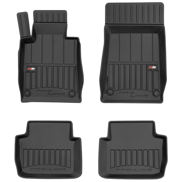 Bilgummimattor för BMW 3 Serie E46 1998-2005 passar inte 4x4 AWD (fyrhjulsdrift)