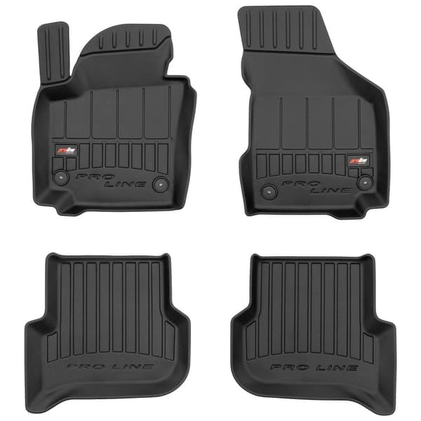 Bilgummimattor för Volkswagen Golf Plus 2005-2014 Avstånd mellan fästena på förarsidan 31,5 cm och på passagerarsidan 30,4 cm