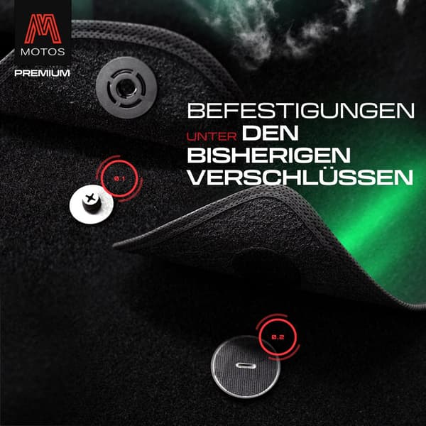 Personlige gulvmåtter i velour designet til Audi A3 8L 1996-2003