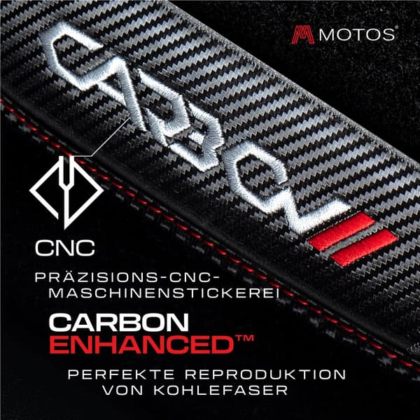 Personliga golvmattor i velour Carbon Series avsedd för Nissan Pathfinder III R51 2010-2014 efter ansiktslyftning, 5 passagerare