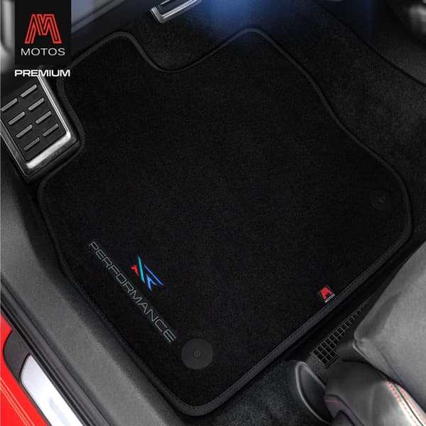 Personliga golvmattor i velour avsedd för Mitsubishi Outlander II 2006-2013