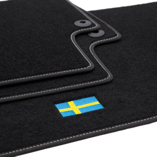 Personliga golvmattor i velour avsedd för Volvo S40 II 2004-2012