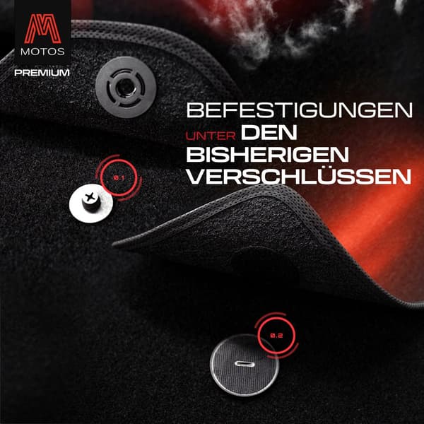 Personlige gulvmåtter i velour designet til Citroen C-Zero 2010-2020
