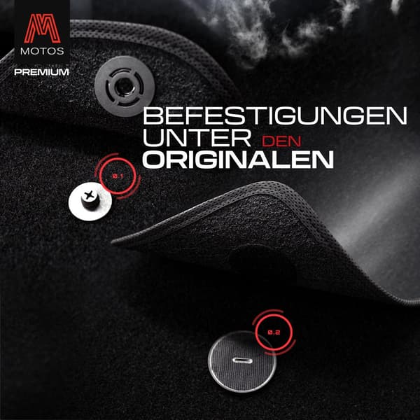 Personlige gulvmåtter i velour designet til Nissan Navara III 2005-2007 før ansigtsløftningen
