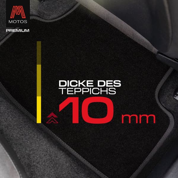 Personlige gulvmåtter i velour designet til Opel Vivaro I 2001-2014 Første række af sæder