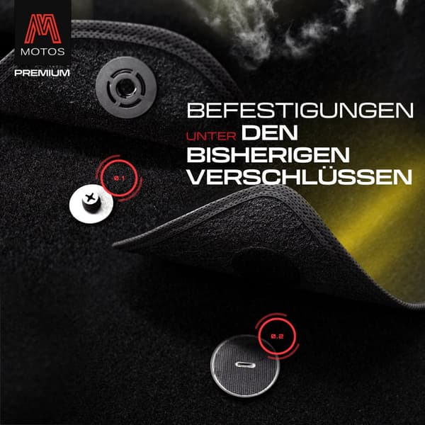 Personlige gulvmåtter i velour designet til Renault Latitude 2010-2015