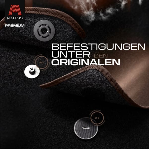 Personlige gulvmåtter i velour designet til BMW 1-Series F20 2011-2019