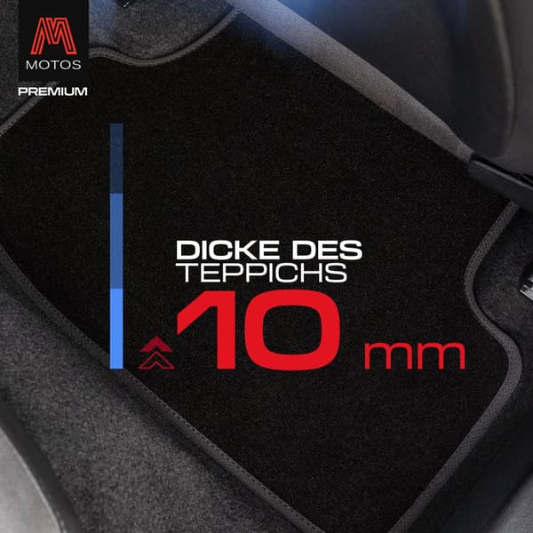 Personlige gulvmåtter i velour designet til Daewoo Tico 1996-2001