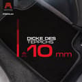 Miniatyrbillede 6 af 9: Personlige gulvmåtter i velour designet til BMW 4-Series F33 2013-2020
