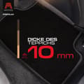 Miniatyrbild 6 av 9: Personliga golvmattor i velour avsedd för Mazda CX-3 2014-2021