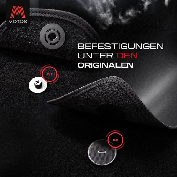 Personlige gulvmåtter i velour designet til Jeep Grand Cherokee III (WK) 2004-2010