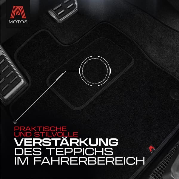 Personlige gulvmåtter i velour designet til Mercedes-Benz ML W166 2011-2015