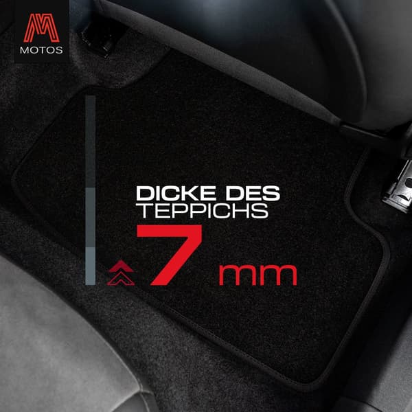Personlige gulvmåtter i velour designet til BMW Z3 E36/8 1998-2002 Coupé