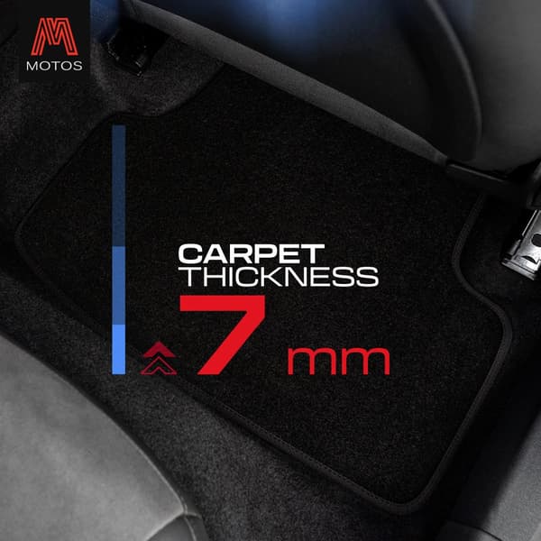 Personlige gulvmåtter i velour designet til BMW 3-Series E46 1998-2007