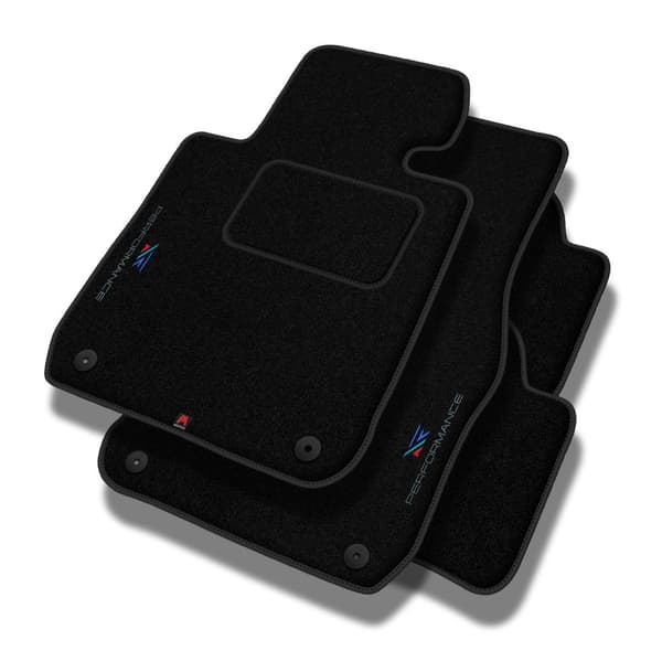 Personlige gulvmåtter i velour designet til BMW 3-Series E46 1998-2007
