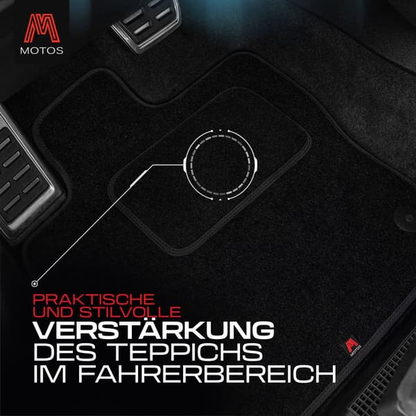 Personlige gulvmåtter i velour designet til BMW 3-Series E46 1998-2007