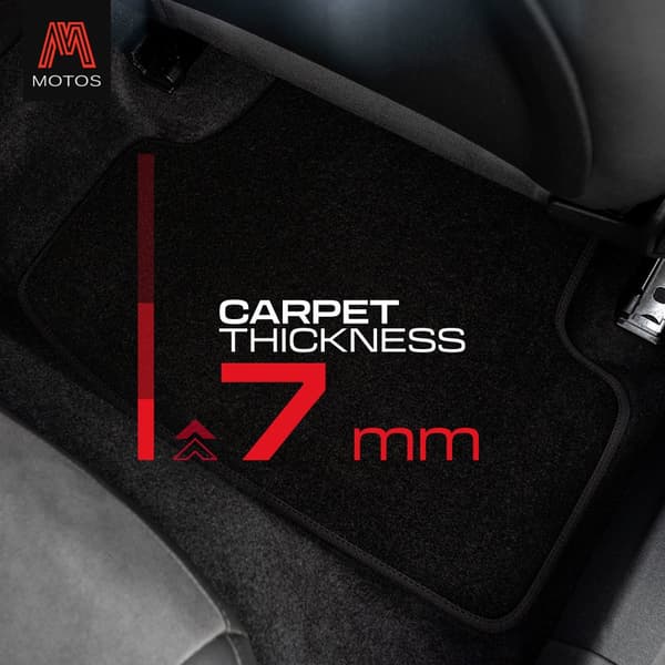Personlige gulvmåtter i velour designet til Citroen C4 Picasso I 2006-2012