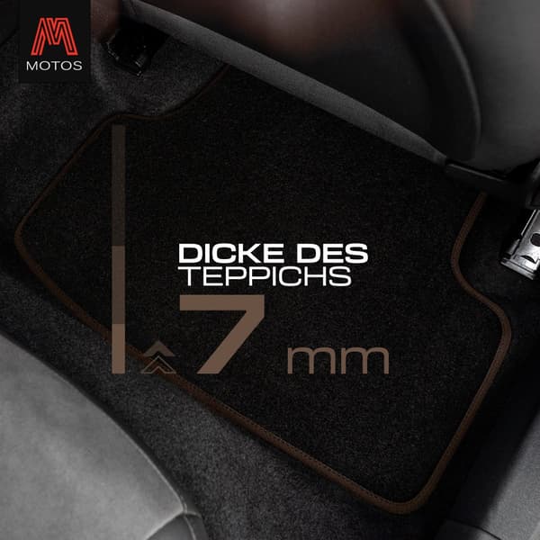Personlige gulvmåtter i velour designet til Citroen DS3 2008-2015