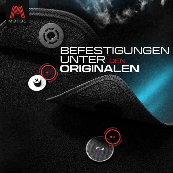 Personlige gulvmåtter i velour designet til Mercedes-Benz M-Klasse W163 1997-2001 før ansigtsløftningen