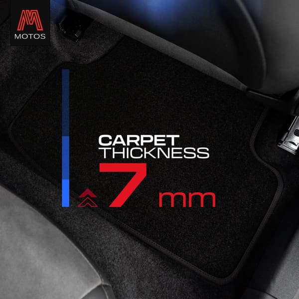 Personlige gulvmåtter i velour designet til Mercedes-Benz S-Klasse W221 2005-2013 Kort version