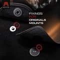 Miniatyrbillede 9 af 9: Personlige gulvmåtter i velour designet til Opel Zafira A 1999-2003 før ansigtsløftningen, 12 cm afstand mellem midten af fastgørelserne