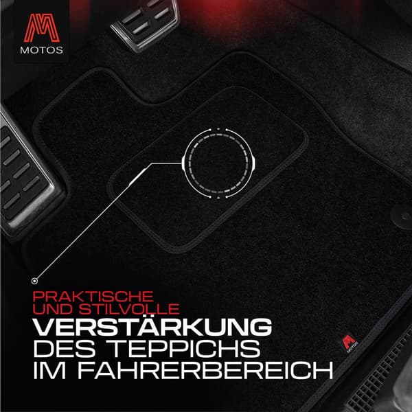 Personliga golvmattor i velour avsedd för BMW 5 Serie F10 2010-2013 före ansiktslyftning