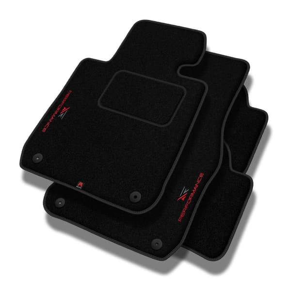 Henkilökohtaiset veluuriset lattiamatot, jotka on suunniteltu Fiat Punto Evo 2009-2012