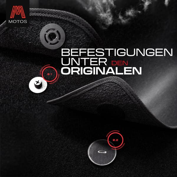 Personlige gulvmåtter i velour designet til Jeep Cherokee III (KJ) 2001-2007