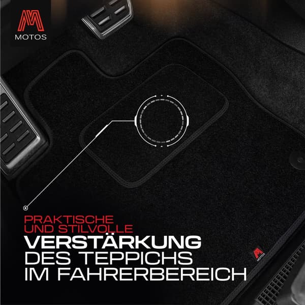 Personlige gulvmåtter i velour designet til Mercedes-Benz C-Klasse W204 2007-2014 Limousine, stationcar