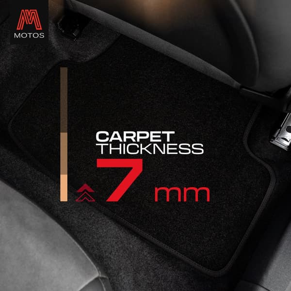Personlige gulvmåtter i velour designet til Mercedes-Benz C-Klasse W204 2007-2014 Limousine, stationcar